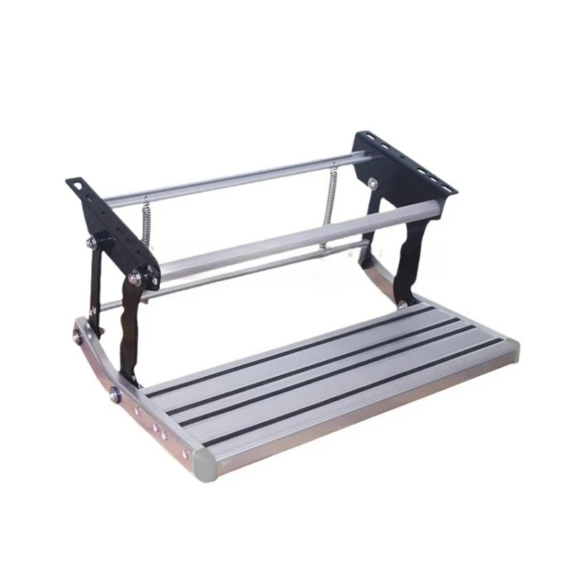 

RV Welcome Pedal Aluminum Alloy Manual Pull Out Drop Down Folding Step Motorhome Campervan Caravan