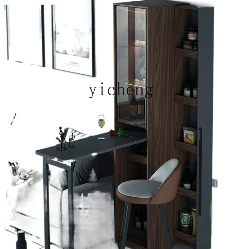 Creative Small Bar Counter Home Collapsible Family Entrance Partition Bar Cabinet TableX20