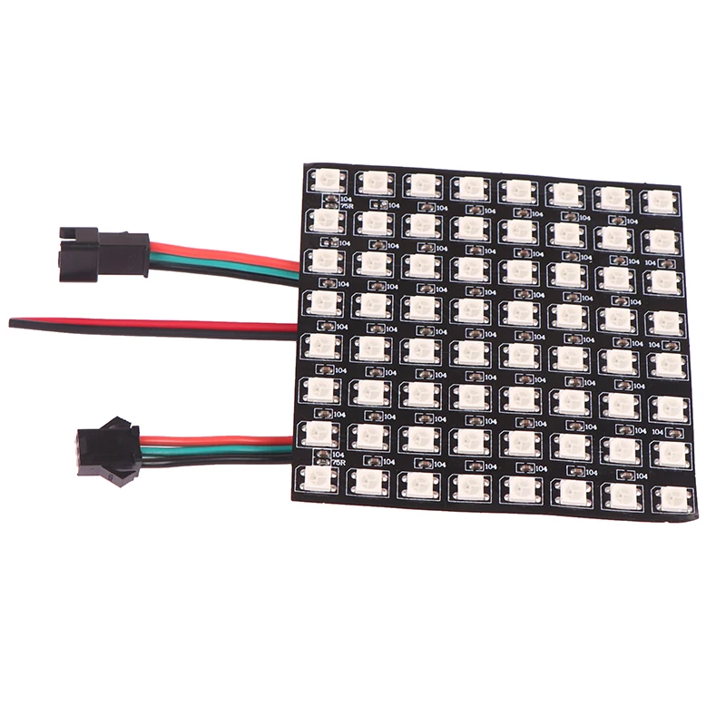 5V WS2812B Led Module 8x8 Small Screen Matrix Pixel Diode Backlight Individually Addressable Led DIY Display Board