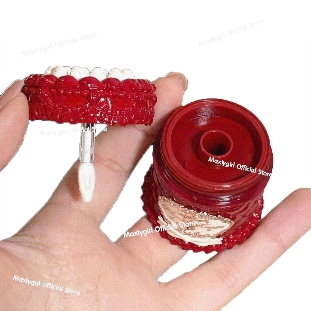 フラワーノウズ ストロベリー キューピッド ケーキ 缶入りリップ マッド ミスト 口紅 保湿 ベルベット マット ティント リップ クリーム