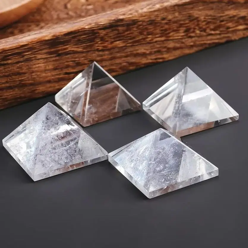 🔮Clear Quartz Pyramid – Chakra Healing & Energy Amplifier 4