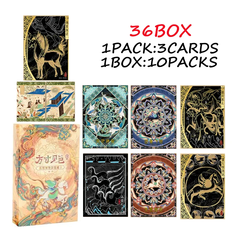 Wholesale Kayou Dunhuang Museum Fang Cun Jian Se Horse Vol.1 Trading Card Chinese Art Booster Case Dropshipping Bulk Hobby Card