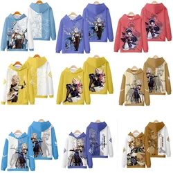 Disfraz de Cosplay de Genshin Impact, Sudadera con capucha 3D Unisex, ropa de Anime, Albedo, Shen, He, Shenhe, Yun Jin, Yunjin, Gorou, Xiao