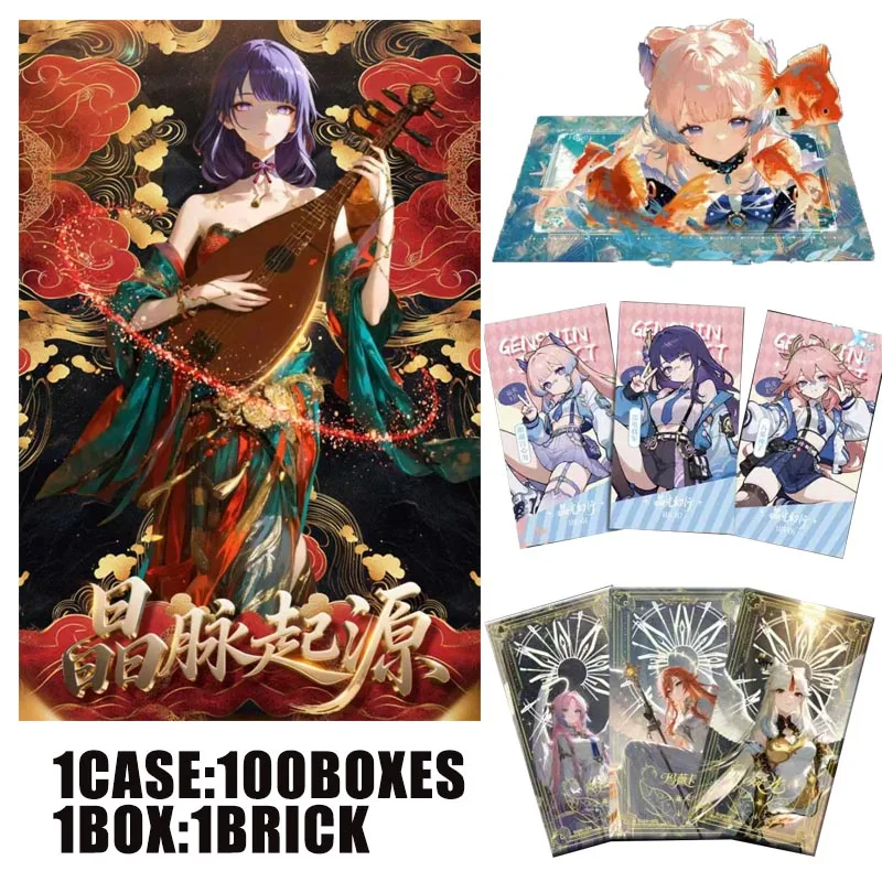 2025, Duoduo Cultuur Groothandel Genshin Impact Collection Cards Box TCG Pack Anime Game CCG Game Brick Gift Speelbord Speelgoed