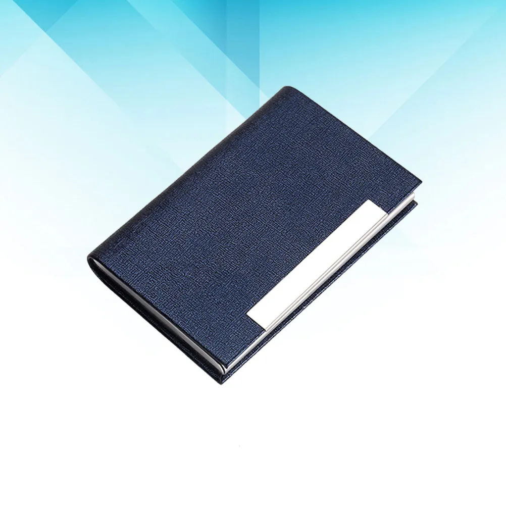 

Stainless Steel and PU Business Card Holder Case Elegant Fashion Design for Business Cards Id Credit Cards Name