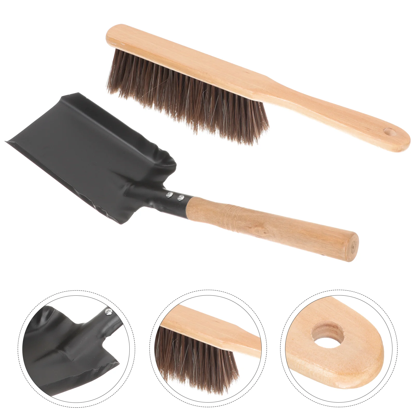 

Fireplace Cleaning Set Accessories Brush and Duster Coal-ash Household Stove Coals