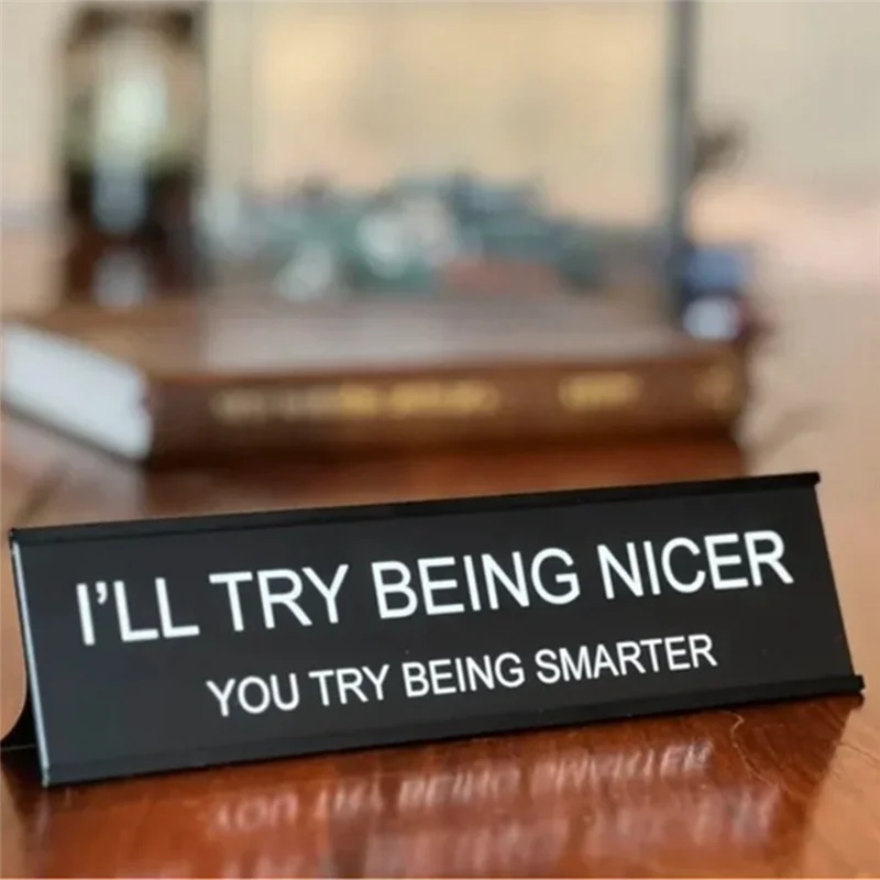 BAAG-Funny Office Decor Sign Funny Office Decoration Logo Durable Easy Install Easy To Use B