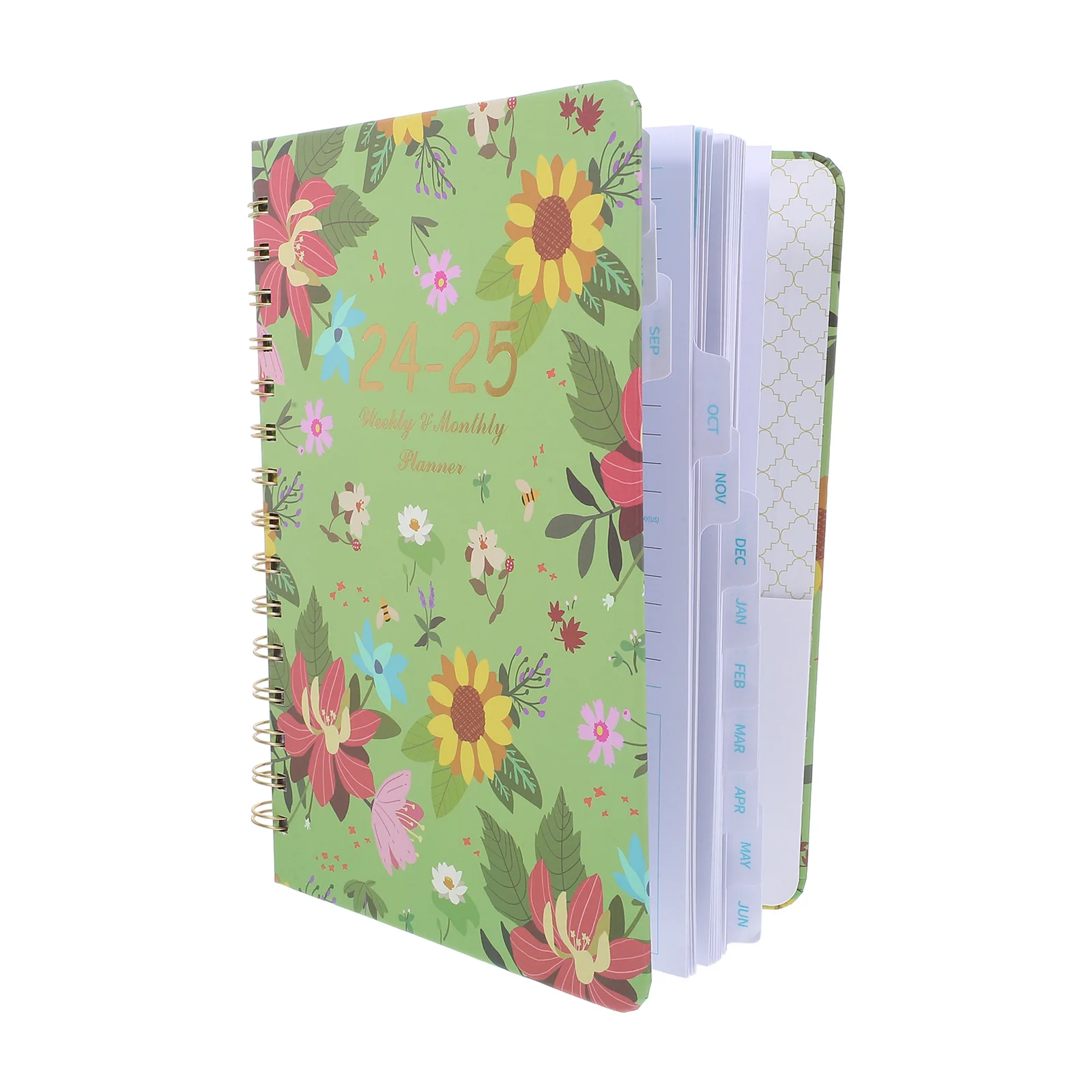 2024 -2025 Notebook Work Notepad to Do Academic Calendar Weekly Monthly Planner Hardcover