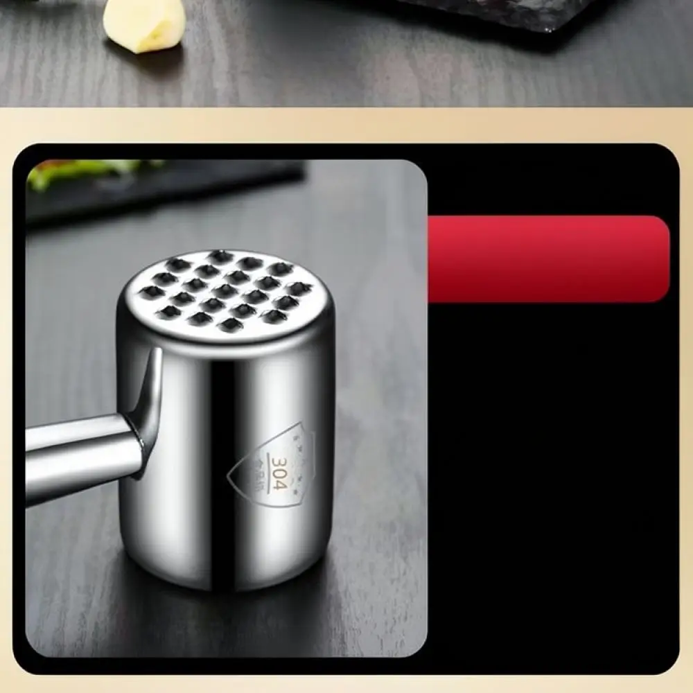 Double Sided Stainless Steel Meat Tenderizer Mallet For Steak Chicken Beef Kitchen Hammer Efficient Cooking Pounder