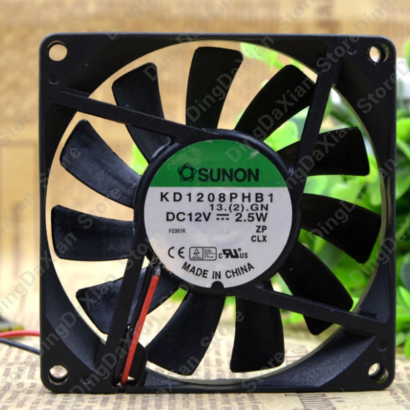 

1 шт. для SUNON KD1208PHB1 | Промышленный вентилятор 12В 2.5Вт, 3-проводной, 80×80×15мм, 8 см