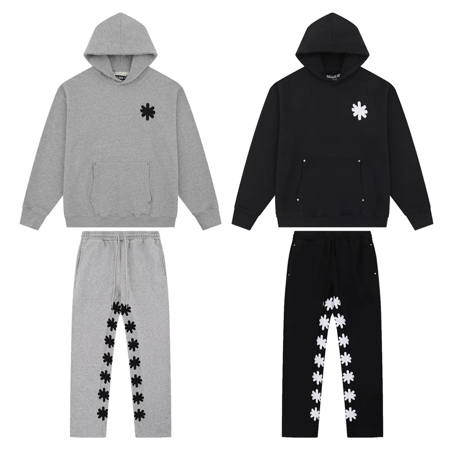 

Lostdws американская уличная одежда, повседневная хлопковая толстовка и свободные длинные брюки, комплект спортивной одежды с вышитым логотипом для подростков