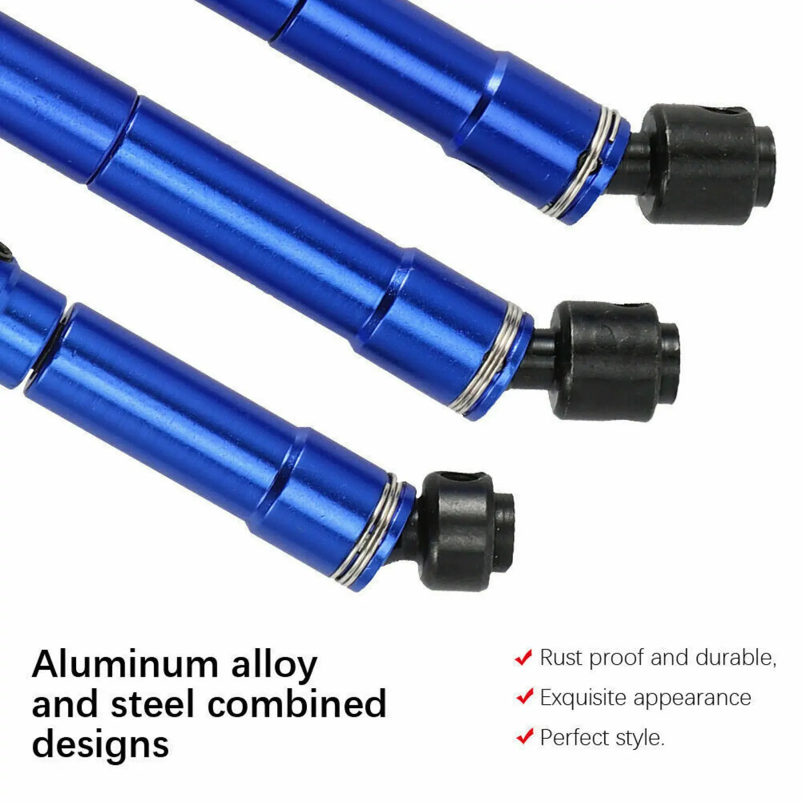 3 Pack Front Middle Rear CVD Alloy Drive Shaft W/ Screw For TRAXXAS TRX6 G63 6X6 1/10 RC Remote Control Car Model Spare Parts