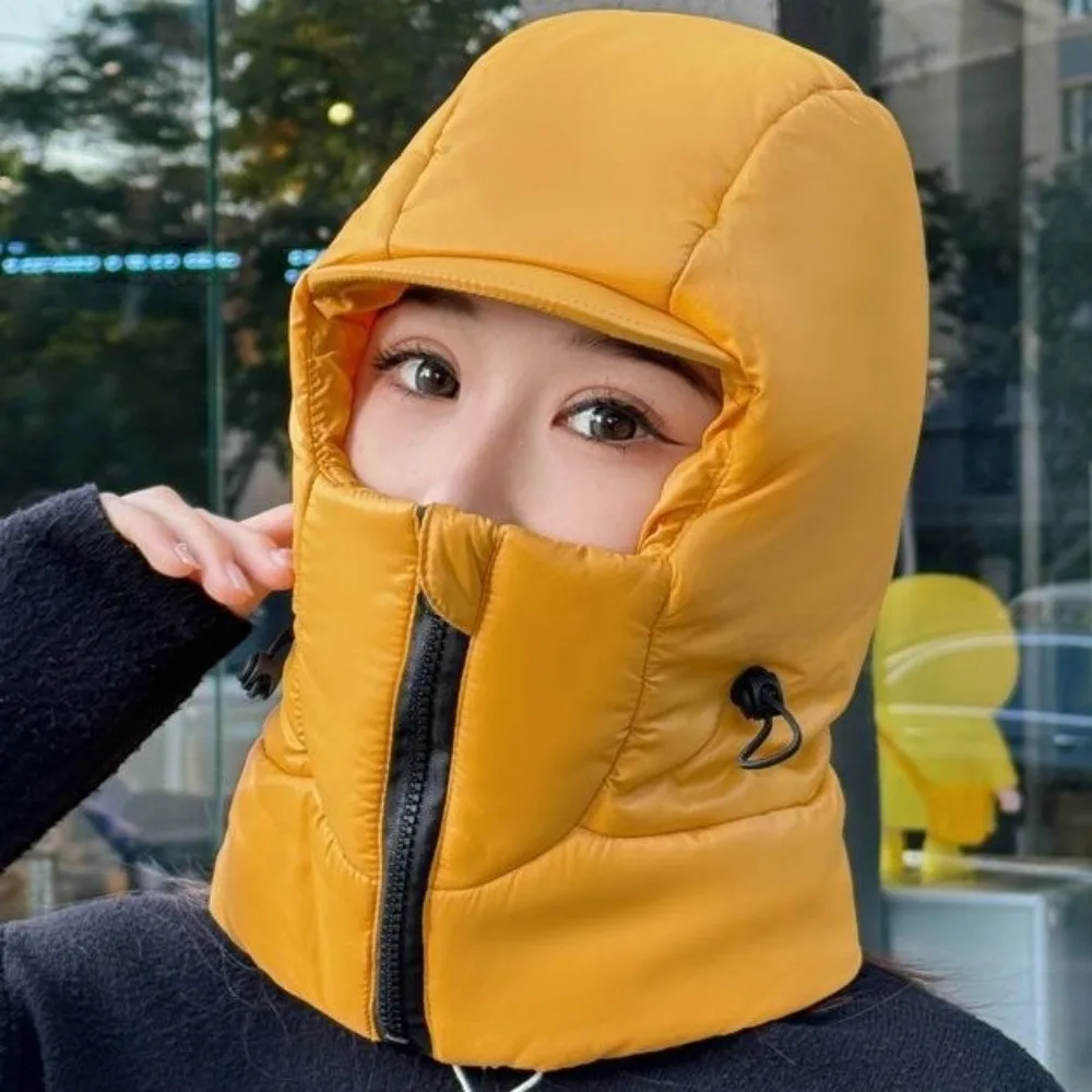 

Fashion Solid Color Winter Cycling Warm Hat Thickened Lightweight Ear Protect Cap Waterproof Cold Proof Lei Feng Hat Sports