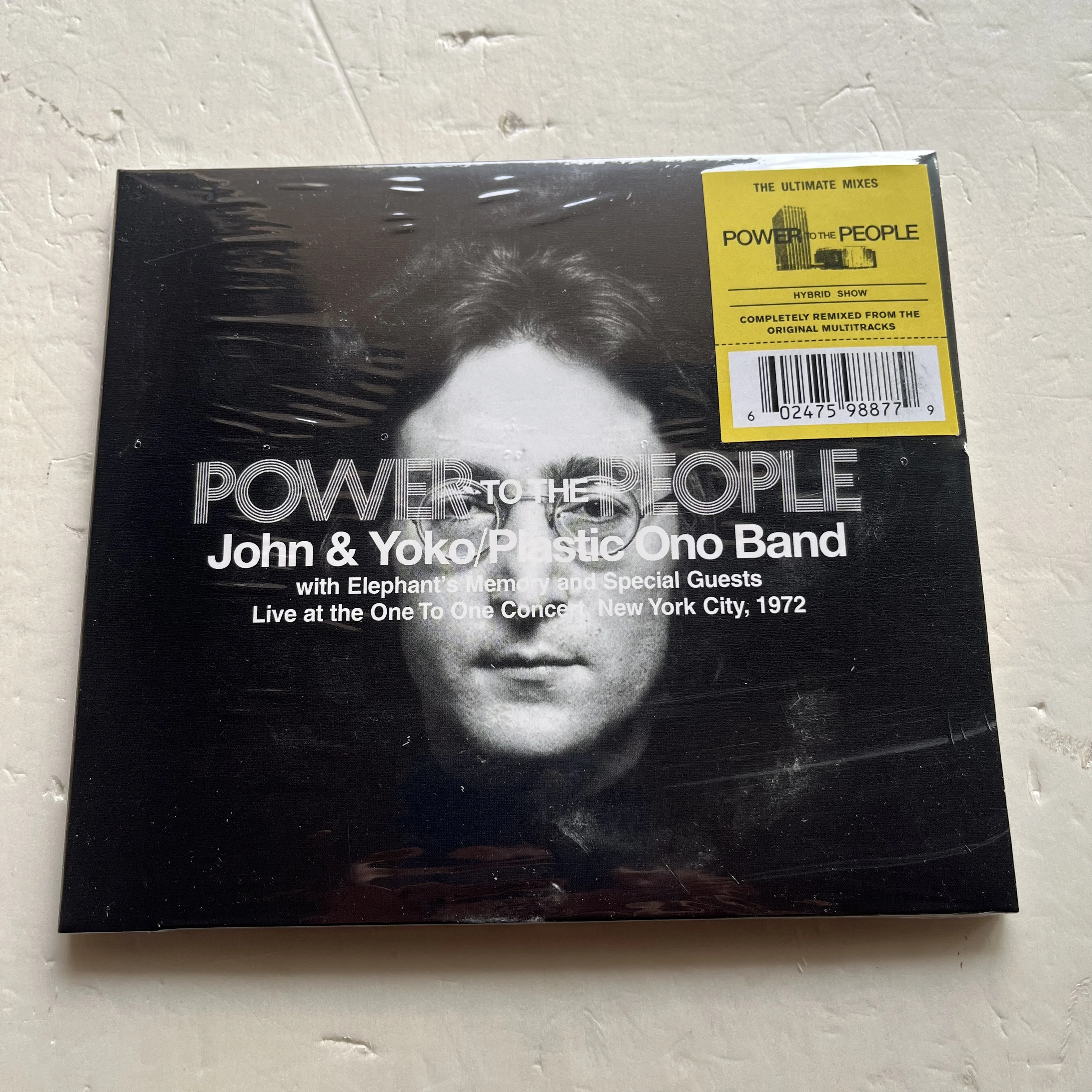Rock john lennon yoko ono música cd power to the people álbum nova york cidade gravação de música cosplay walkman carro soundtracks caixa presente