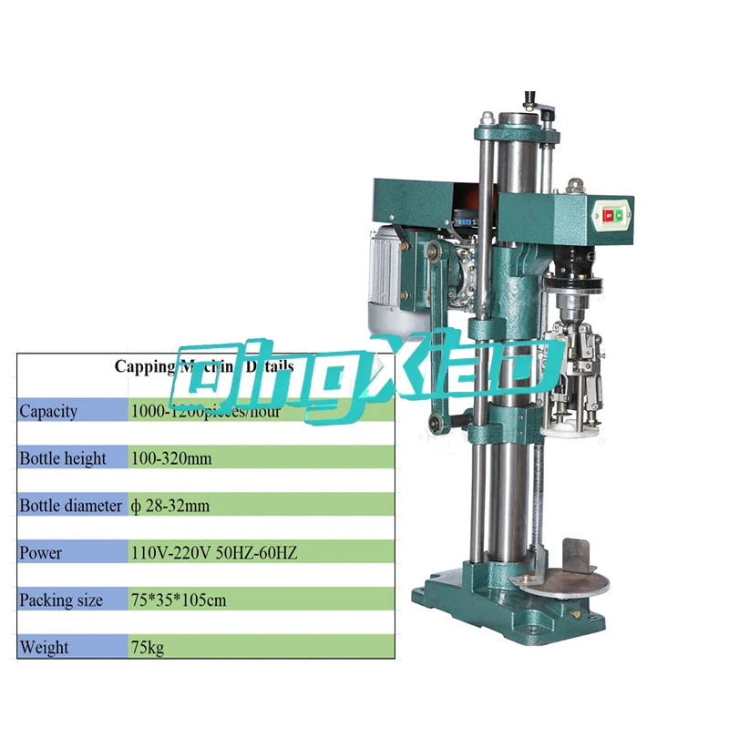 Semi Automatic Screw Cap Sealing Machine For Glass Bottle Caps High Performance Durable Packaging Machinery Cosmetic Factory Use view 2