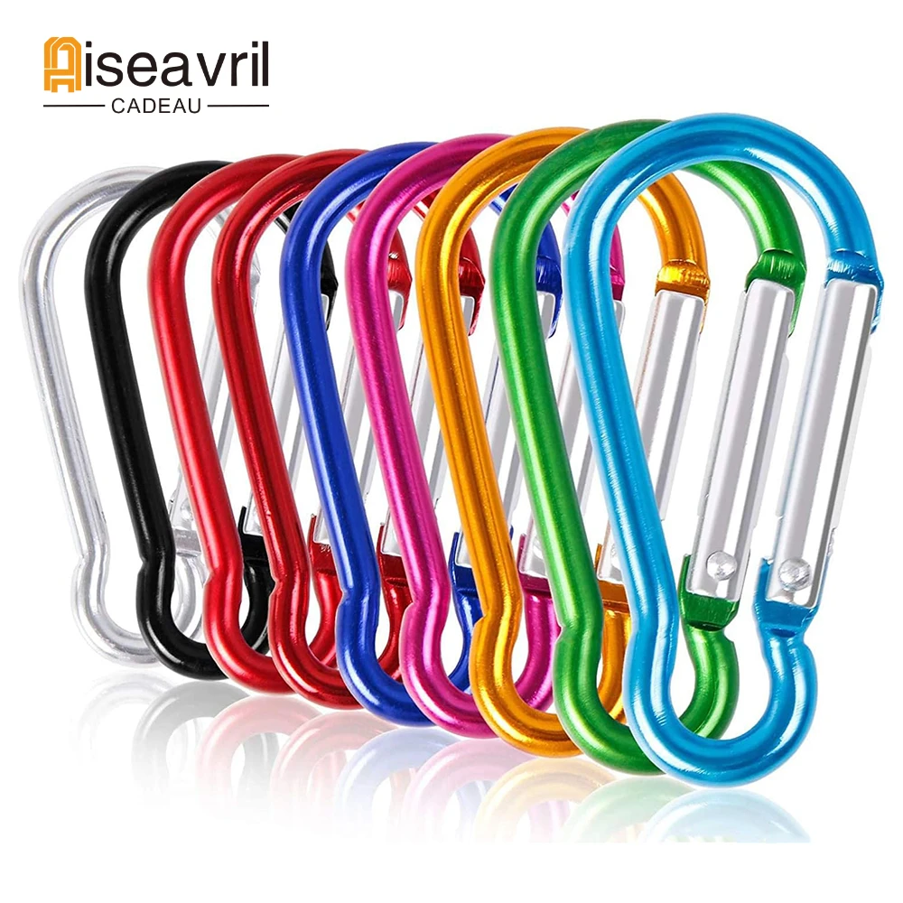 5 stks Mini Karabijnhaken Legering Lente Karabijnhaak Karabijnhaak Karabijnhaak Clip Sleutelhanger Outdoor Camping Klimmen Wandelen D-ring Gespen