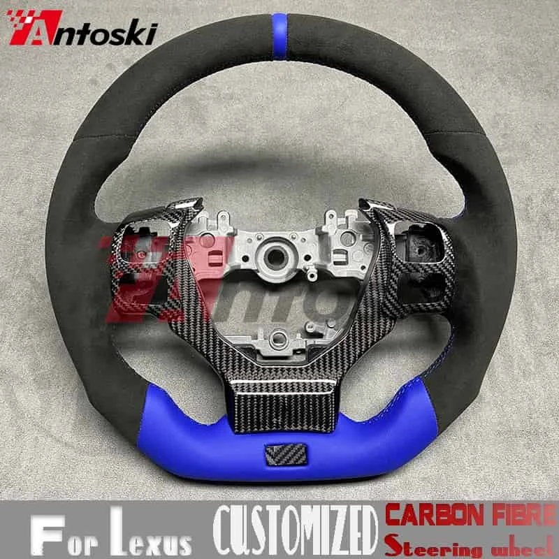 

Для Lexus IS200 ISF250 IS300 IS350 ISF RCF F Sport 2013 2014 2018 2016 2017, индивидуальный руль из углеродного волокна