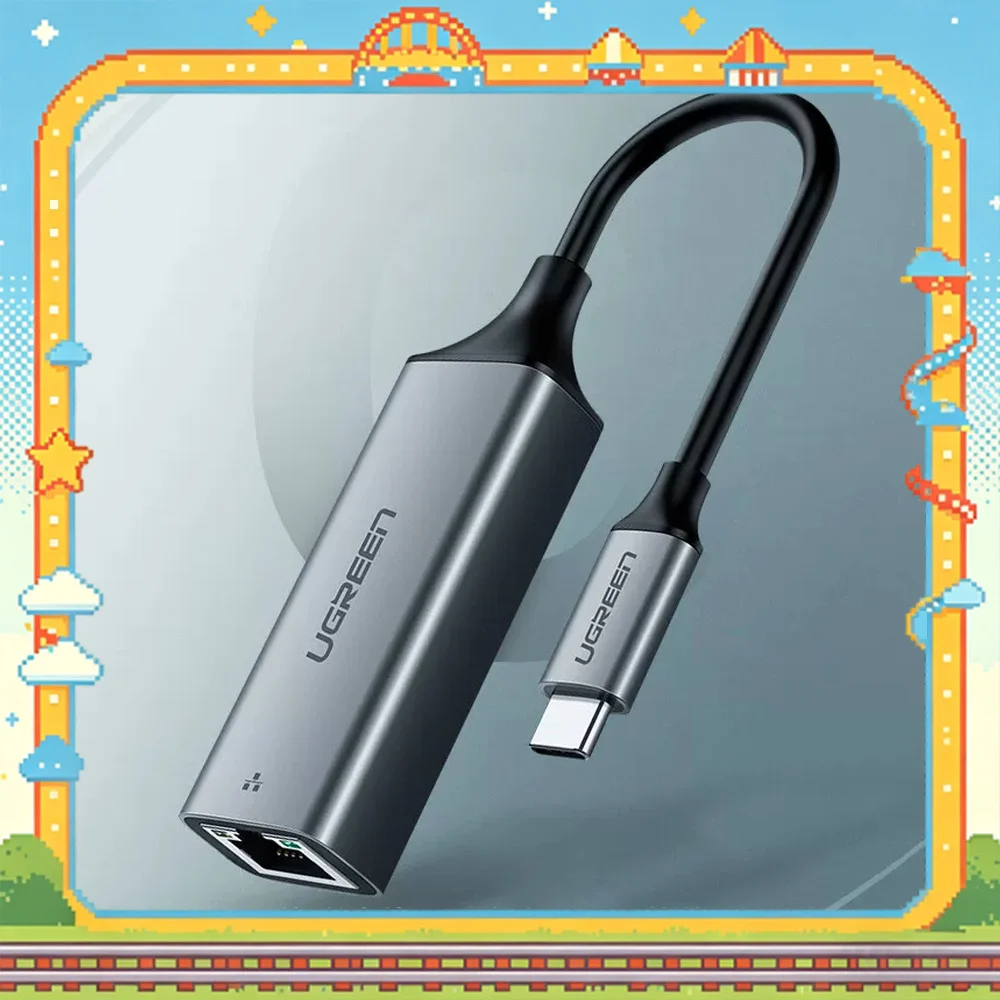 UGREEN 50736 USB-C to 100Mbps Ethernet Adapter RJ45 Wired Network Converter for Laptop and Phone
