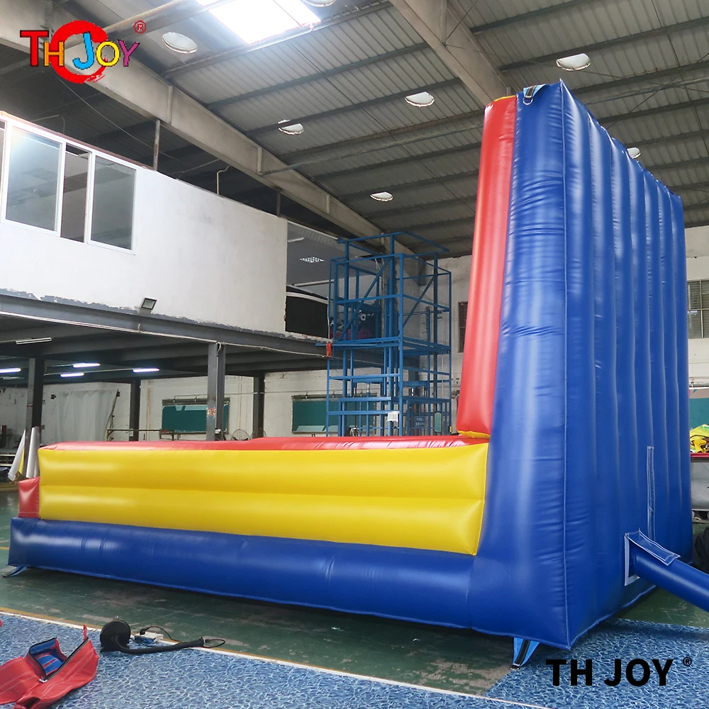 Mur de saut collant gonflable gonflable avec costumes lit de saut collant d'escalade gonflable
