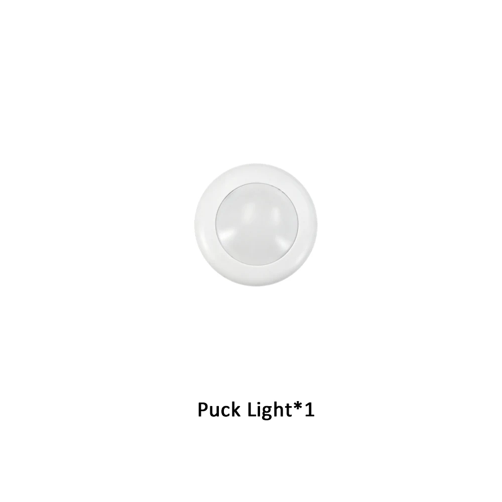 Für Bambu Lab Puck Lights Fernbedienung RGBW Bambu Lab KC007 3D-Drucker Kabelloses 16-Farben Rundes LED-Lampen-Set Timer Dimmbares LED-Kit