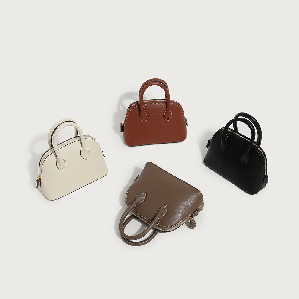 2025 autumn and winter new shell bag Bolide bowling bag shoulder bag Boston portable messenger bag women's bag