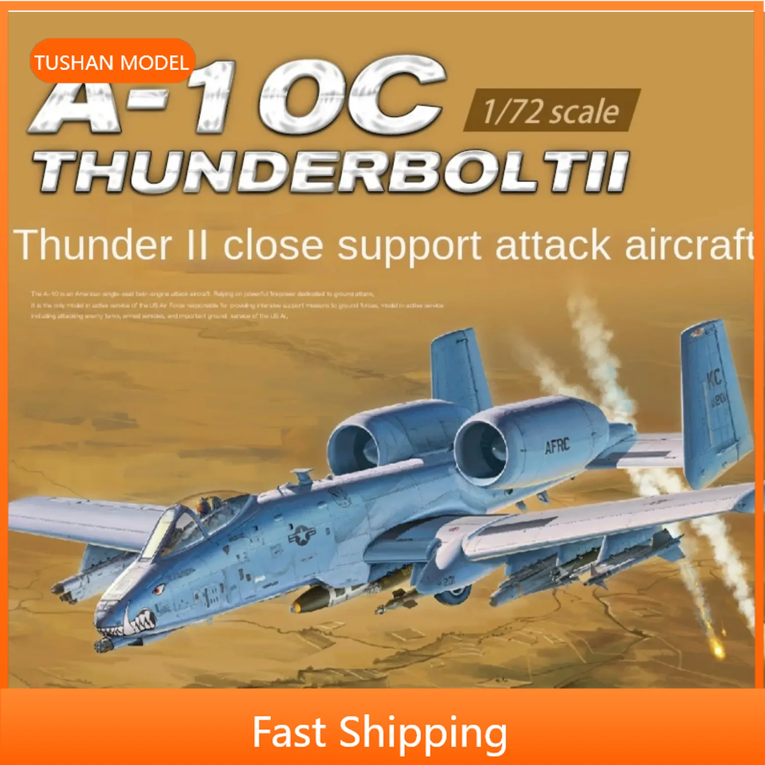組み立てる攻撃航空機スケールモデルキット L7215 1:72 A-10C サンダーボルト II サポート by Great Wall Hobby