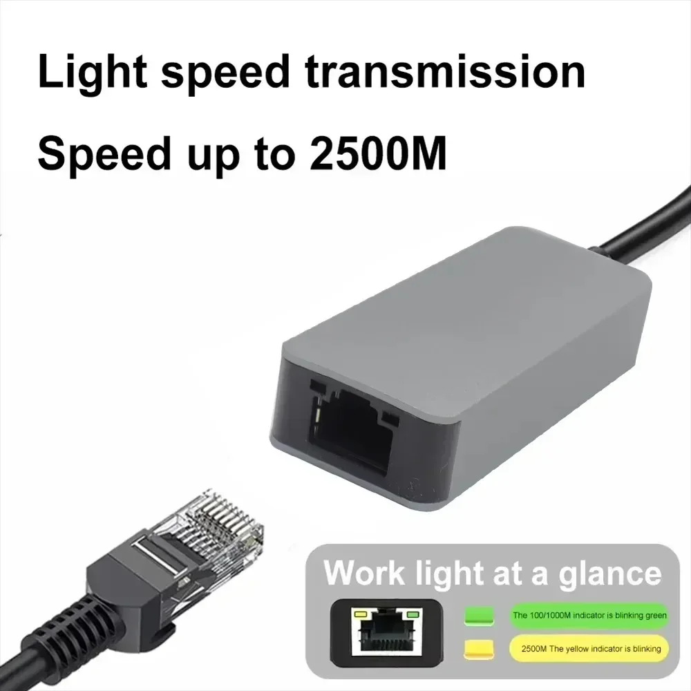 

2500 Мбит/с USB типа c USB3.0 Ethernet-адаптер Сетевая карта Thunderbolt 3 Lan Интернет-адаптер для портативных ПК Windows Mac OS