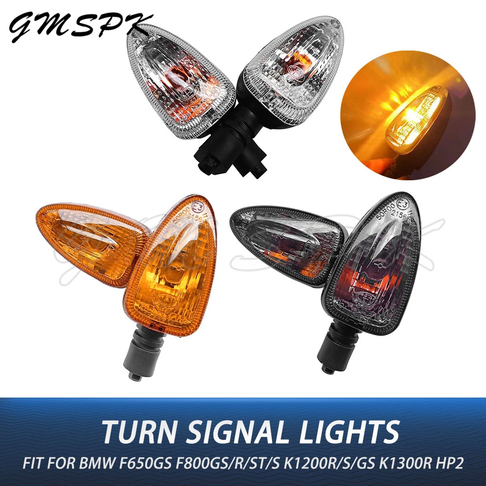 

2PCS Front Rear Motorcycle Turn Signal Indicator Light Fit for BMW HP2 Enduro/Sport F800GS F800 R/S/ST F650GS K1200R/S/GS K1300R