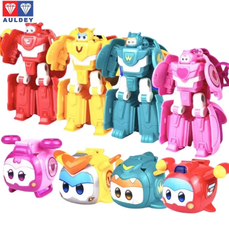 

In Stock AULDEY‌ Genuine Super Flying Super Glowing Pet Transformation Mecha Can Play Figure Model Collection Holiday Gifts