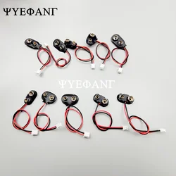 5Pcs/lot 9V Battery Buckle to PH2.0 Xh2.54 2P Terminal Wire 15cm DC Red Positive Black Negative Adapter Wire