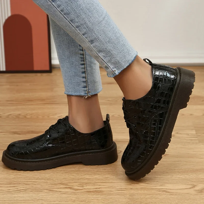 Flats Women Loafer Sport Shoes Casual Cozy Walking Sneakers New 2024 Spring Dress Lace Up Running Brand Travel Mujer Zapatos