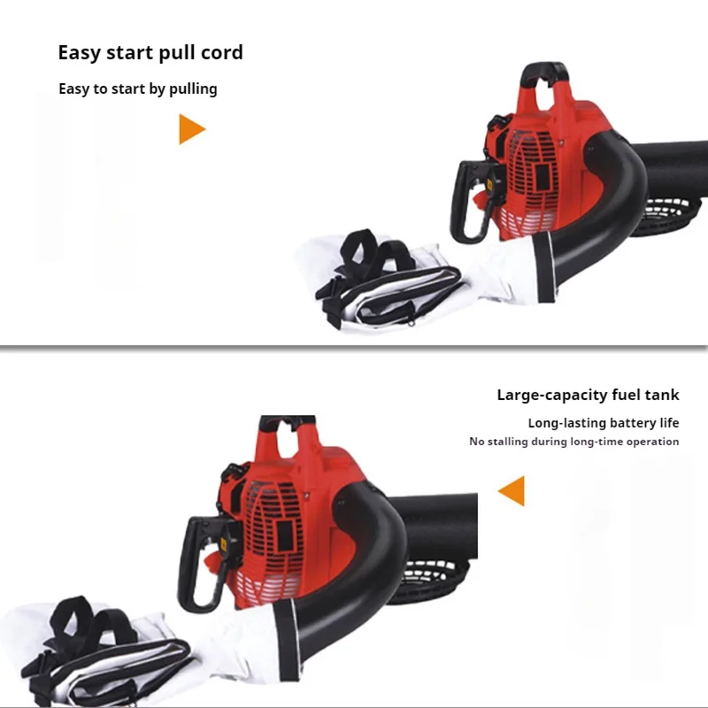 เครื่องเป่าลมมือถือ 25.4 ซีซี 2 จังหวะ กำลังสูง อเนกประสงค์ สำหรับงานสวน ทำความสะอาดหิมะ และใช้งานกลางแจ้ง