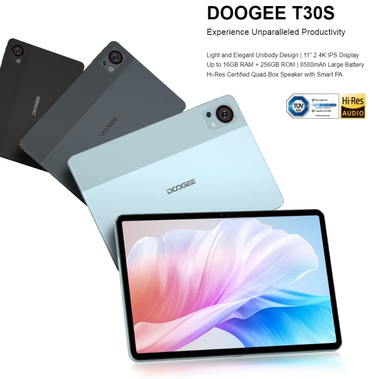 New Arrival DOOGEE T30S Tablet PC 11 inch Tablet, 16GB+256GB Doogee Android Tablet