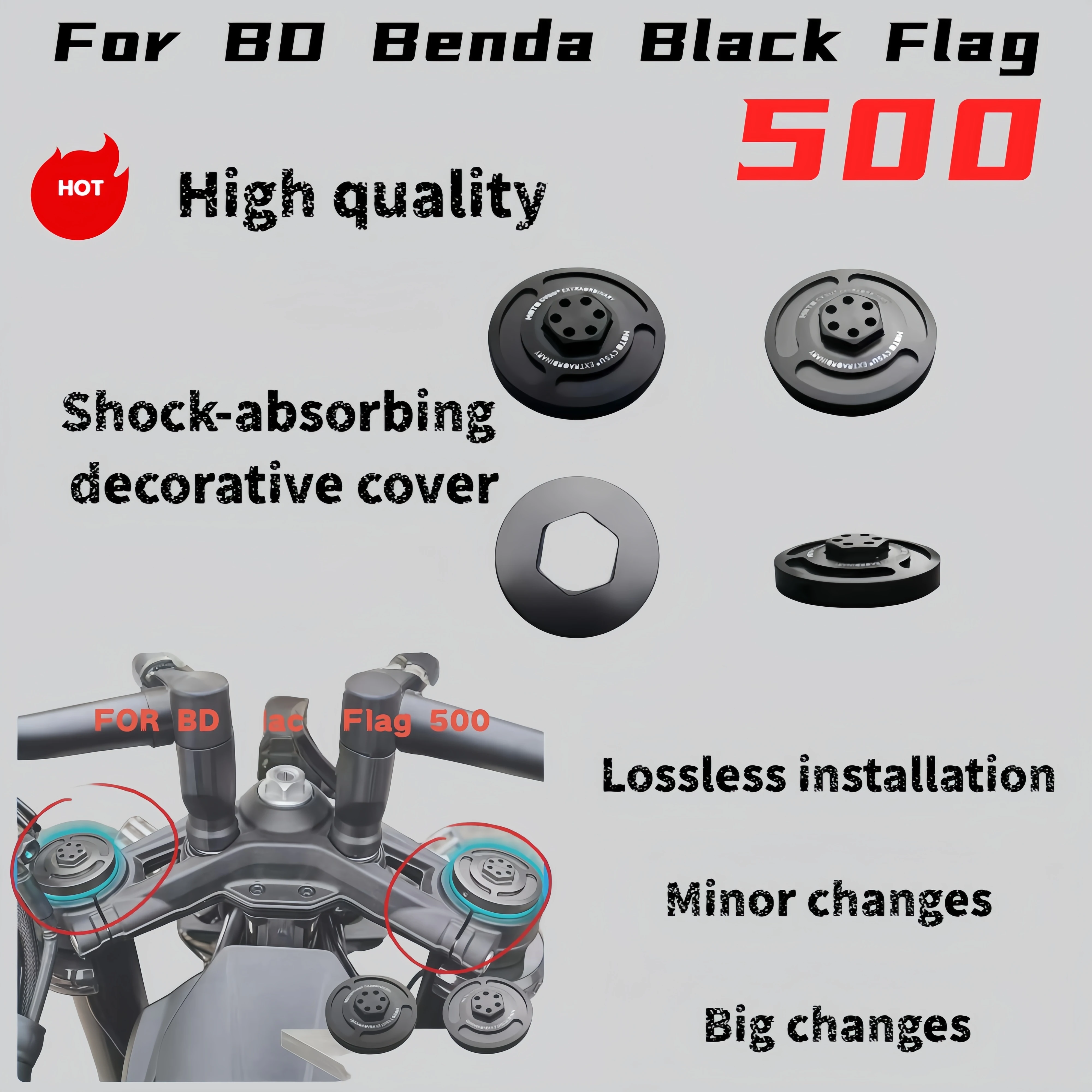 

Амортизирующий декоративный чехол для Benda Black Flag 500 TR300, специальные аксессуары Benda BD Black Flag 500