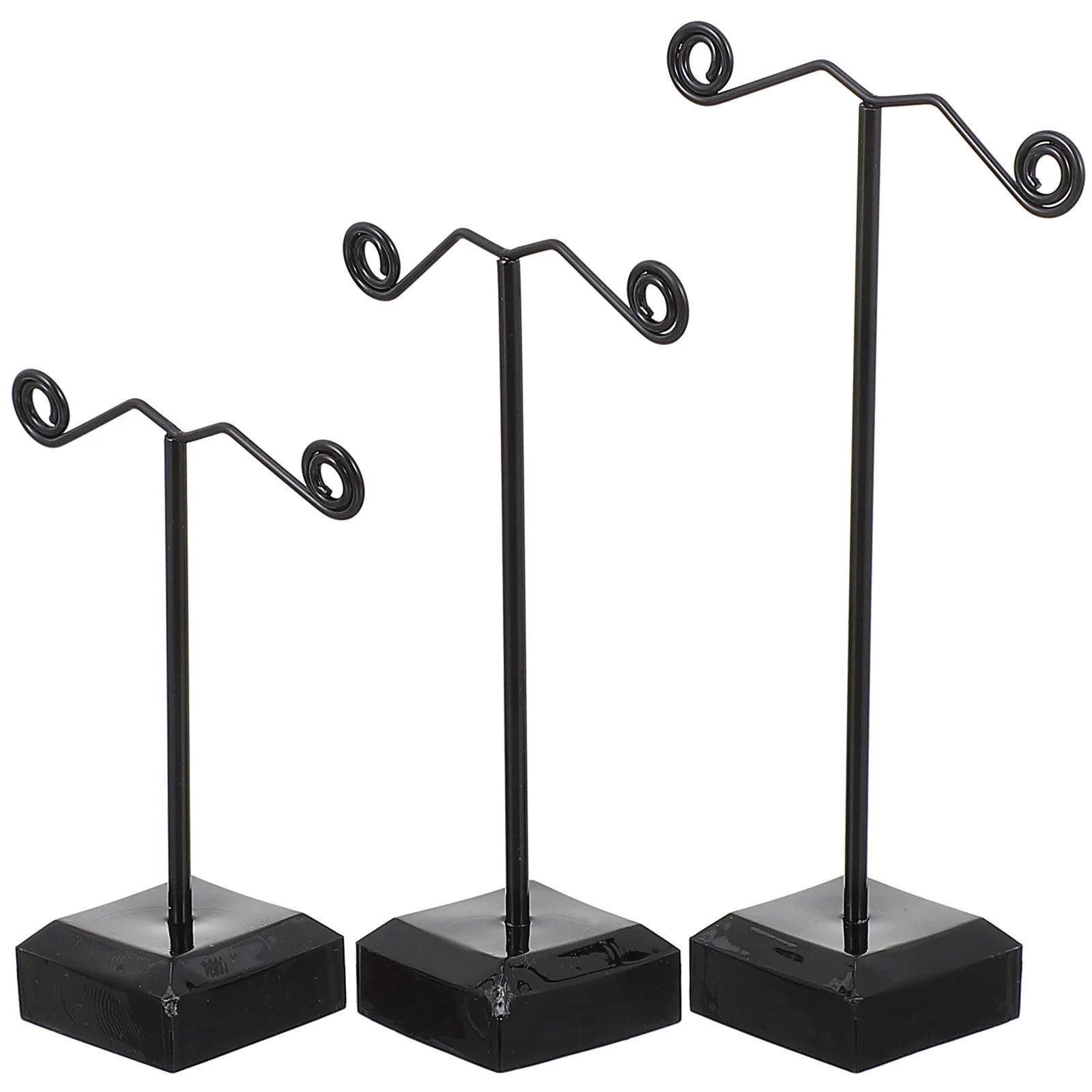 3 قطعة رف المجوهرات تقف الاكريليك تصنيع المعادن حساسة القرط المنظم القرط رف شاشة حامل عرض المجوهرات #3