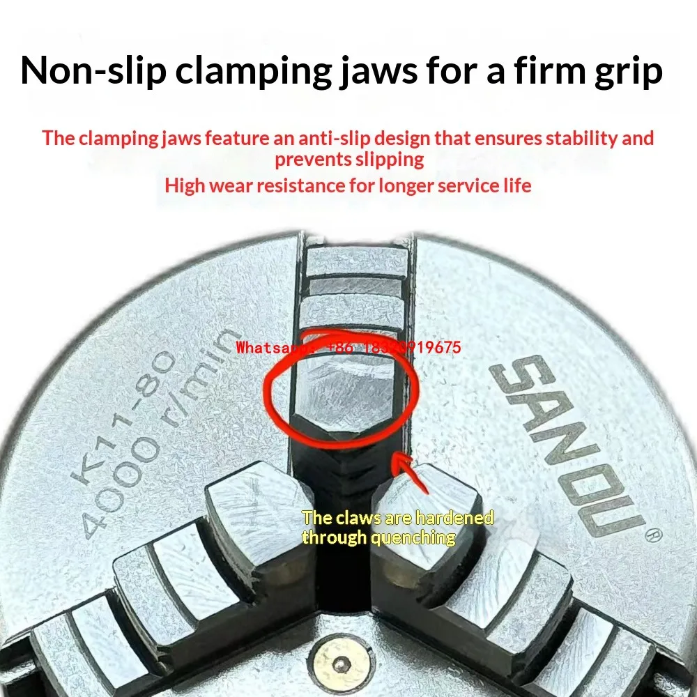 Cyclmotion CNC Motor Flange and Adapter Plate for 80/100/125/130mm 3-Jaw or 4-Jaw Chucks (Motor Shaft Connection)