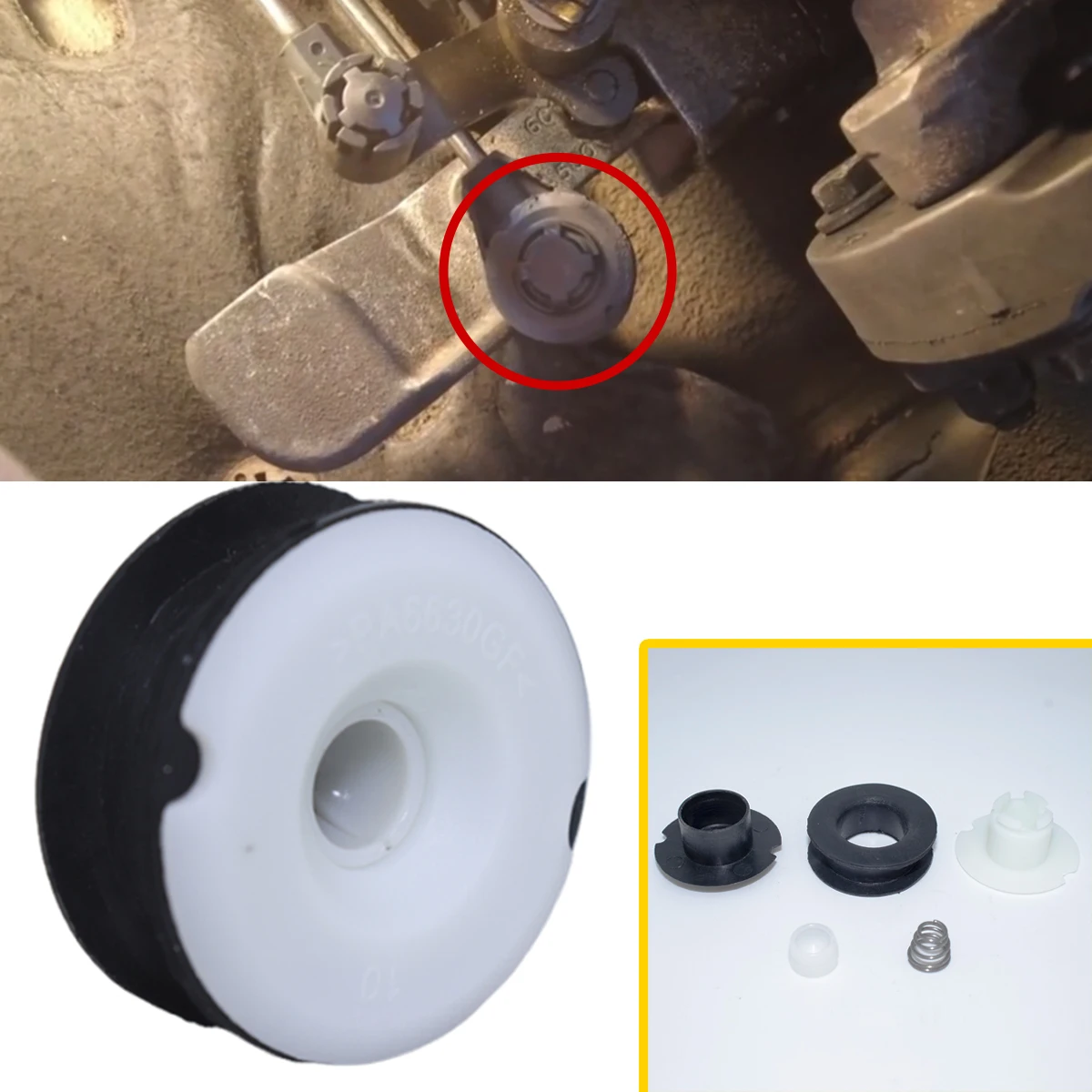 

Gear Linkage End Repair Kit for Ford Fiesta Hatchback 1.4 1.6 1.25 RWD FWD 5Speed Shifter Selector Change Control Cable Bushing