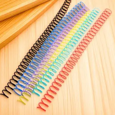 

6Pcs Loose Leaf Rings Binding Coils for Binder Notebook Scrapbook Flexible Ring Binder Portable Organization Supplies