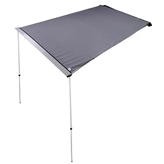 DANCHEL OUTDOOR 1.5x2m Car Side Awning for Camping SUV Trailer Offroad Gear Canopy Sunshade grey khaki with side wall