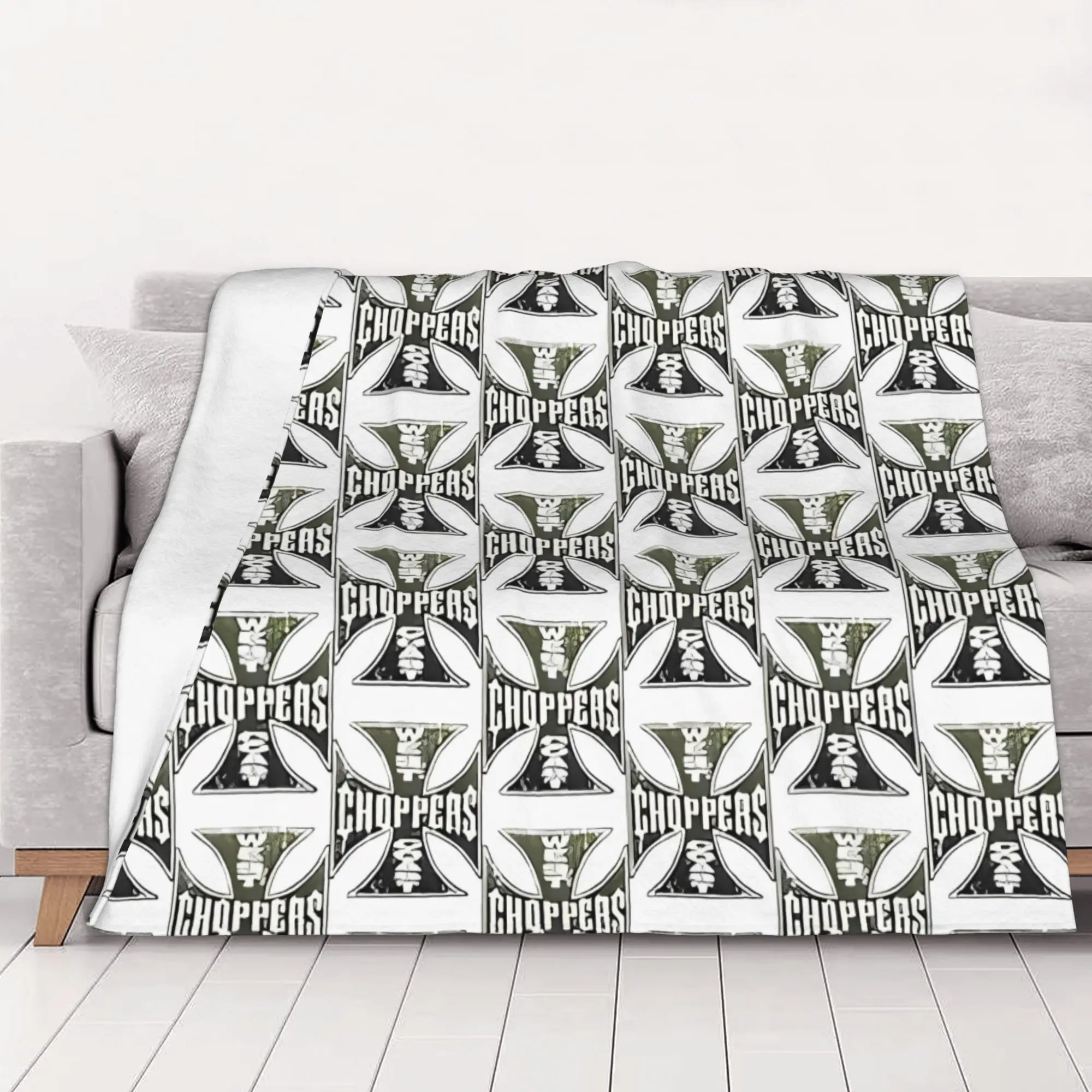 1PC Classic  West Coast Choppers home room decorations Winter Blankets for Adults Bedding Home Interior Sofa Knee