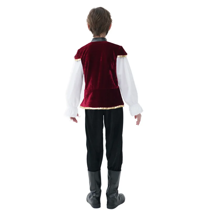 European Medieval Aristocratic Costumes Boys and Children German Traditional Clothes Halloween Cos Prince Casual Wear