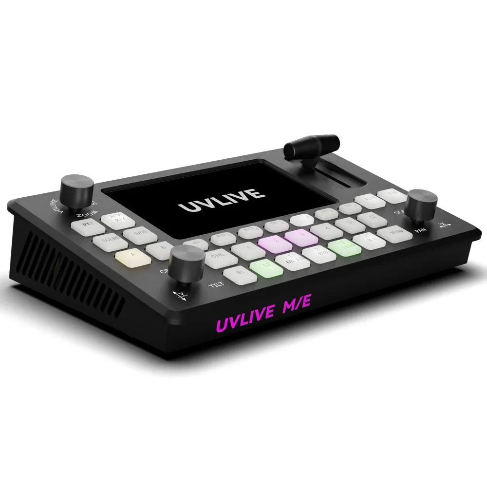 UVLIVE M/E Video Switcher Mixer 4 HD*MI-Compatible Muliti-Camera Live Streaming Broadcast Switcher VS SPROLINK NEOLIVE R2 Plus