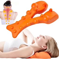 Cervical Traction Device,Neck Stretcher Massager for Neck Pain,Shoulder Stretcher,Trigger Point Massager Tool,Neck Relief Device