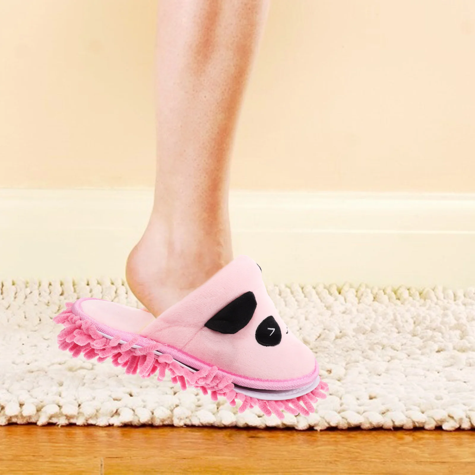 

Mop Slippers Lazy Slippers Strong Water Absorption Non-slip Floor Cleaning Socks Reusable for Home Office Kitchen Vinyl