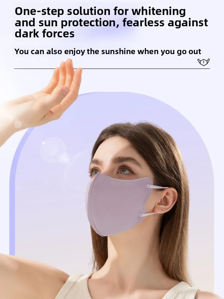 

Одноразовая маска Banana Le Ice Sensation для защиты от солнца: тонкая, дышащая, с гиалуроновой кислотой, для защиты глаз, от пыли