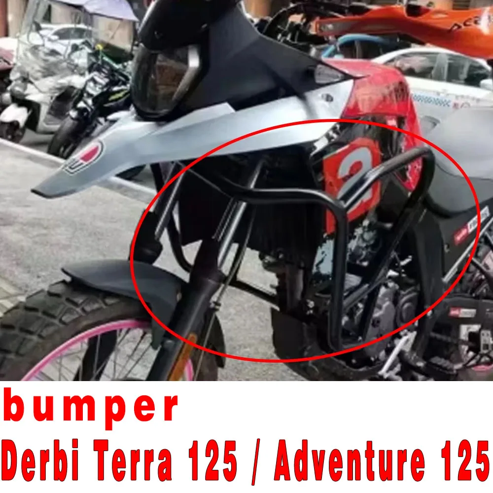 Motorcycle For Derbi Terra 125 / Adventure 125 Engine Guard Engine Guard Crash Bar Protection Bumper Guards Fit Derbi Terra