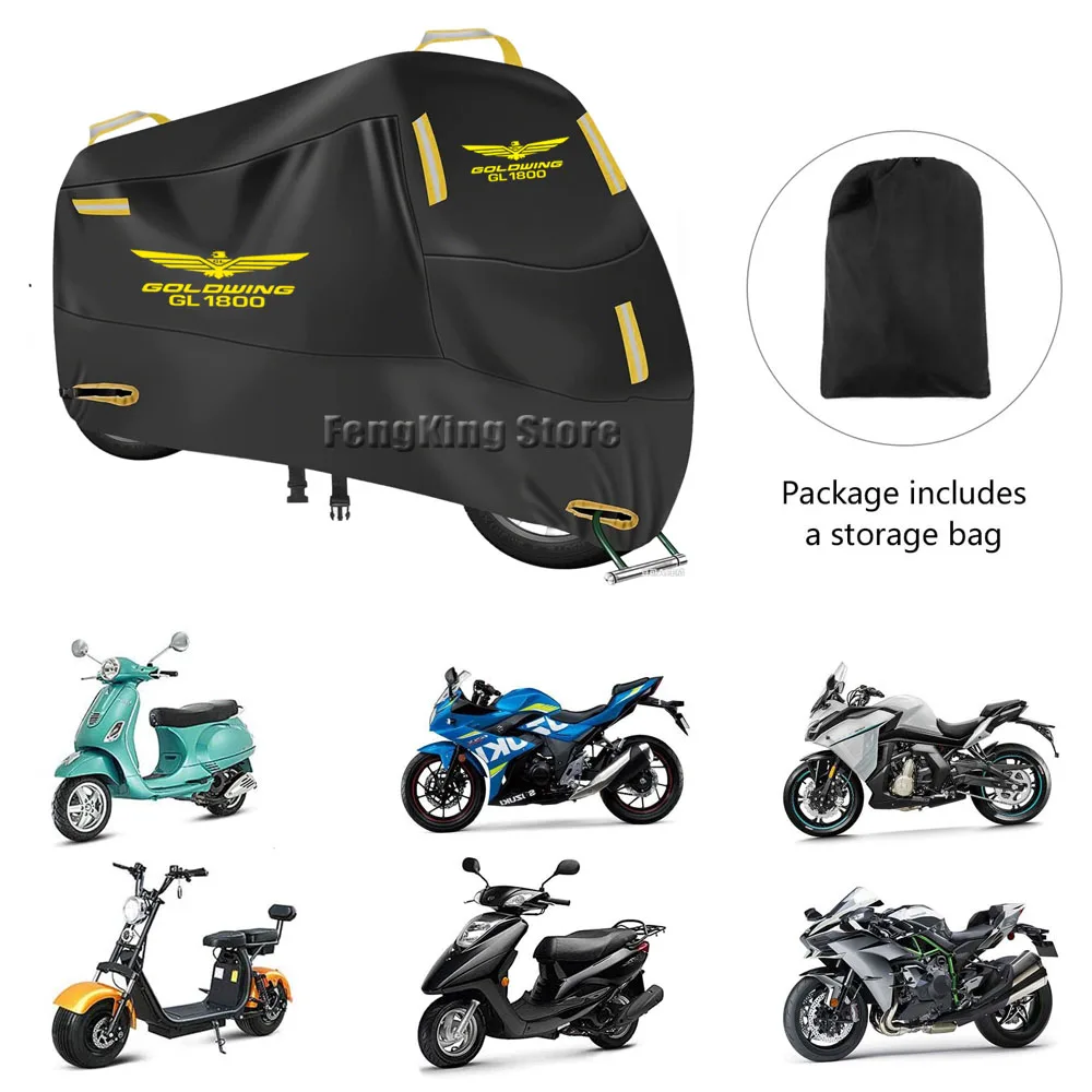 For Honda GoldWing 1800 Gold Wing GL1800   Motorcycle Cover UV Protective Dustproof Snowproof Outdoors Rain Waterproof Cover