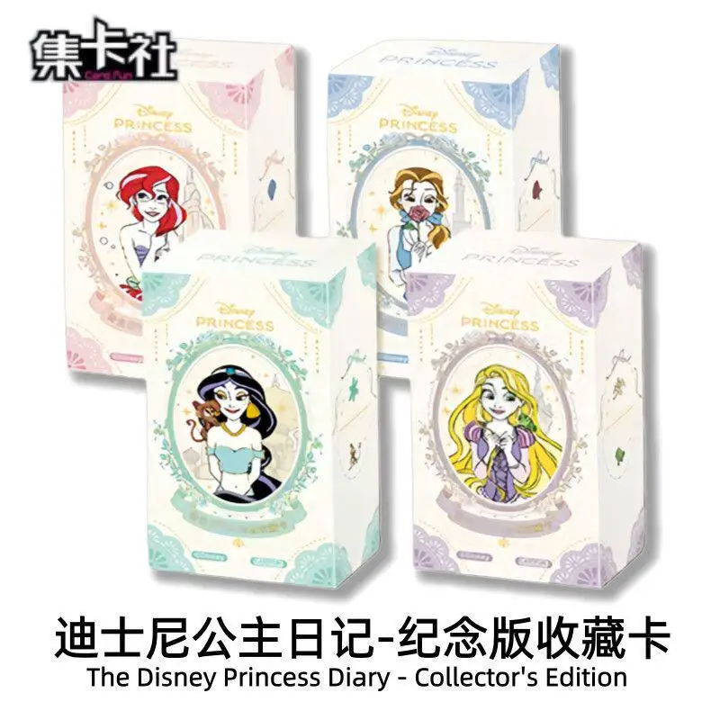 Disney Princess Diary Trading Card Blind Bag Snow White Ariel Collectible Anime Merch Kawaii Surprise Birthday Gift For Fan