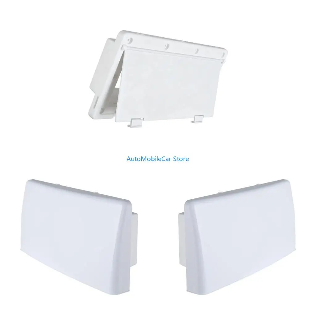 G8TE ABS Side Wall Vent Part Radiator Vent Cover for Motorhome Exterior Use, White Service Accessory for Opening Area Repair
