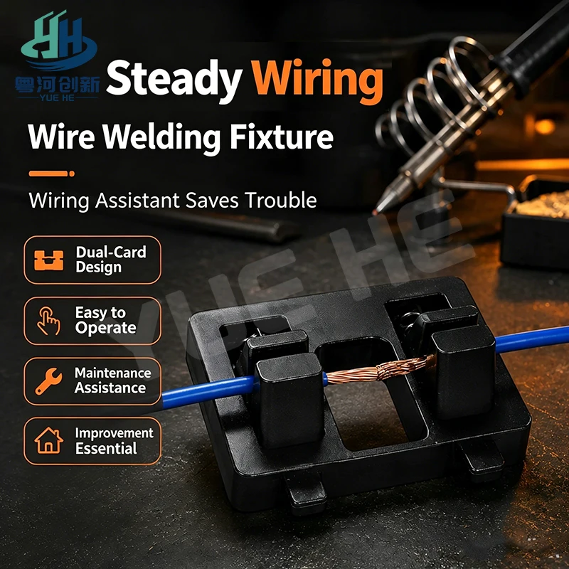 HMT 224 Double Clip Wire Welding Clamp Special Holder for Wire Welding Spring Clamping Force for Circuit Board Repair Tools